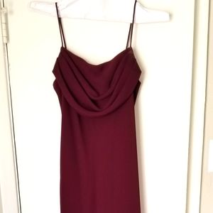 Burgundy long dress